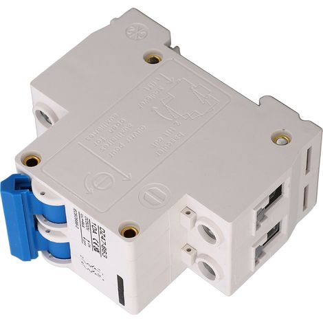 2-poliger 10-A-4-kA-Miniatur-Leistungsschalter Typ B für 35-mm-DIN-Schienenmontage zum Schutz von Solar- und Photovoltaikanlagen bis 500 V (1/5)
