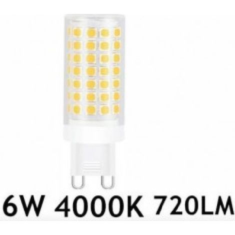 Lampadina Led G9 6 Watt 720lm Luce Calda 3000k Naturale 4000k Fredda 6500k