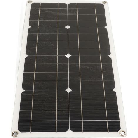 Panneau solaire 25 W étanche IP65, 12 V/24 V, haute puissance adaptative, protection contre la surcharge, pour camping-car, voiture, bateau, remorque, contrôleur 10 A (1/5)