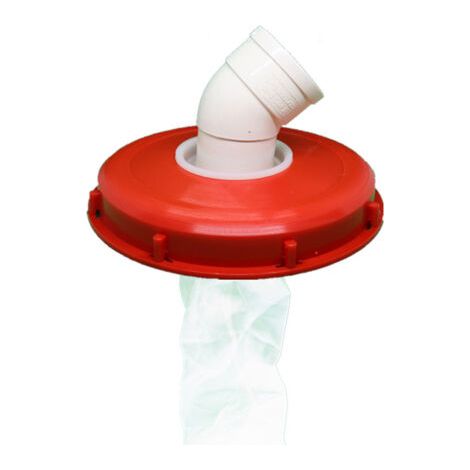 Couvercle IBC avec Filtre en Nylon, 245mm Filtre Cuve IBC Couvercle, rouge (1/3)