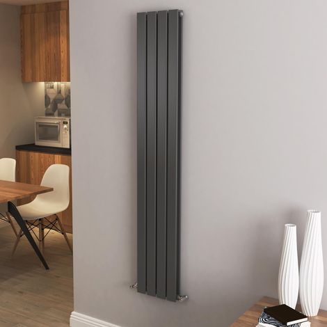 AICA Flat Panel Radiator Designer Central Heating Vertical 1600x272mm Double Anthracite