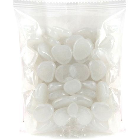 100 piedras decorativas luminosas para acuarios, uso interior y exterior, jardines zen, guijarros fosforescentes (1/5)