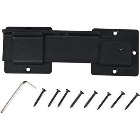 Loquet de portail basculant de 5,5 pouces avec 3 trous, robuste en acier au carbone pour clôture extérieure en bois, double loquet réglable à 180° pour portail battant coulissant, porte de grange (1/4)