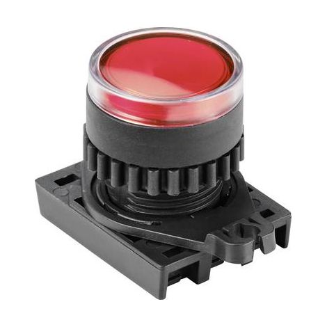 TRU COMPONENTS TC-10344012 S2PRU-P3R Bouton-poussoir rond rouge (transparent) 1 pc(s) S687722 (1/3)
