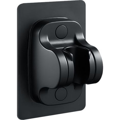 Support de Douche à Main sans Perçage,Support de Pommeau de Douche Mural avec à Angle Réglable,Imperméable,Adhésif Puissant,Universel Support de Douche pour Salle de Bains(Noir)