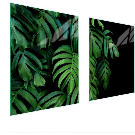 PIASTRA PROTETTIVA IN VETRO PER STUFA 85x52 MONSTERA (1/5)