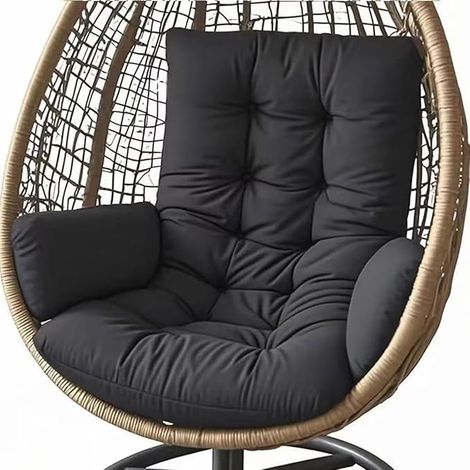 hanging chair cushion, thick cushion for hanging swing and hanging basket, washable garden cushion for rocking chair, indoor/outdoor seat cushion for (1/5)
