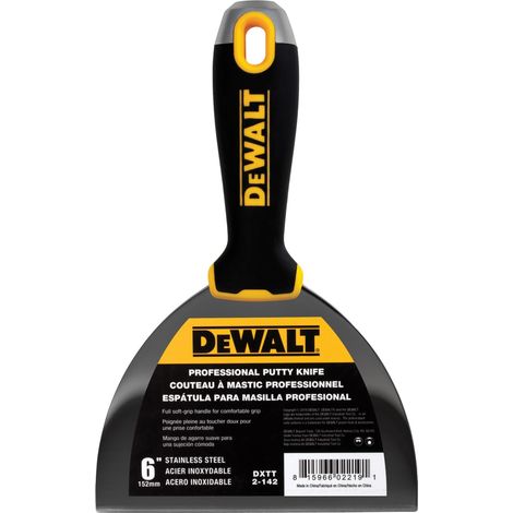 DEWALT 150mm (6-inch) Drywall Hammer End Jointing and Filling Knife EU2-142 DDW2142