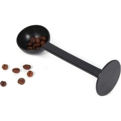 Cuchara medidora, 4 piezas, Cuchara dosificadora, Cuchara medidora práctica, Cuchara medidora para granos de café, Negra (1/5)