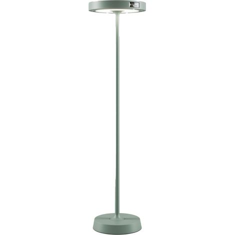 Barbell Solar RF - Lampada a led da terra solare e ricaricabile 65W - Piantana da esterno 3 altezze 156-113-70 cm Salvia