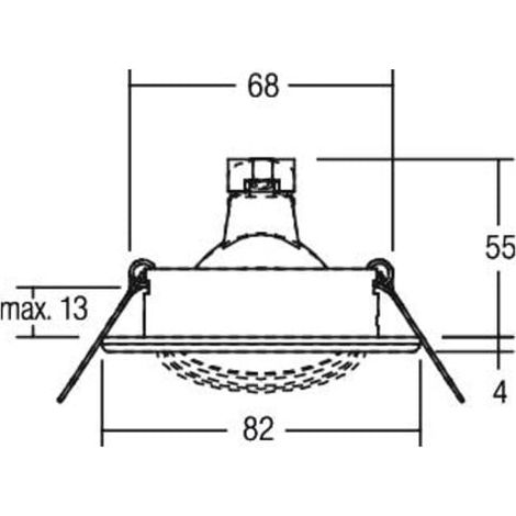 brumberg Einbauleuchte 3207.03 50W chrom matt (1/2)