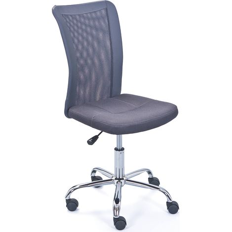Sedia Poltrona Ufficio Ruote Scrivania Girevole Arredo Camera Grigio Cameretta (1/5)