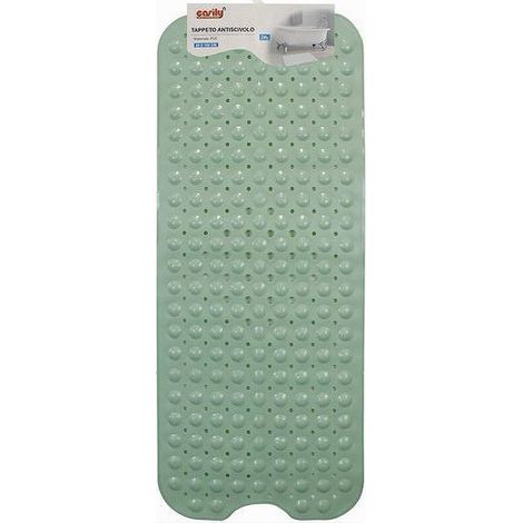 Tapis De Bain Antidérapant 100 X 40 Cm Pvc Tapis De Douche 79740 Vert (1/2)