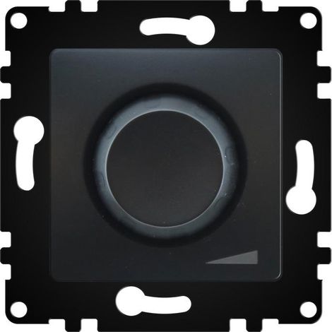 Potenciómetro Regulador Negro 40-600W Triac IP20 Serie wLux  Negro  | IluminaShop