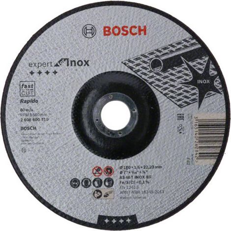 Corte cóncavo Expert Inox: 180x1,6mm (1/4)