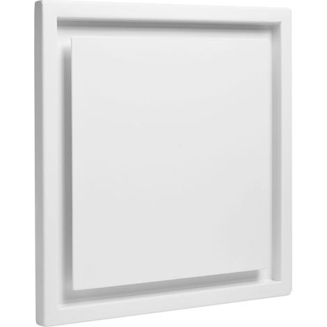 Kermi x-well Zu-/Abluftdurchlass SEA301 quadratisch aus Metall, weiß, NW 125 - Y2403125005K