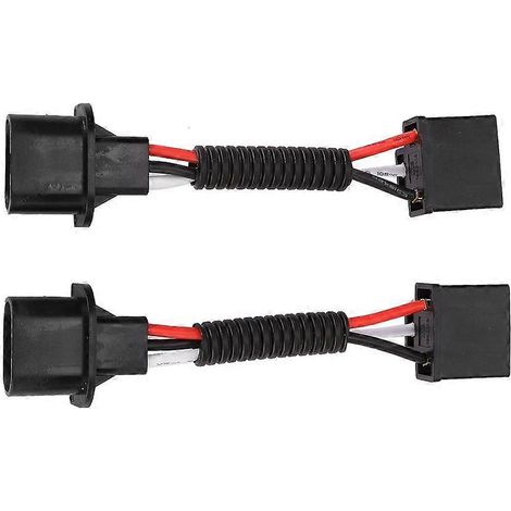 Lot de 2 adaptateurs H13 mâle vers H4 femelle 75 W pour phares, compatibles avec Jeep Wrangler (1/4)