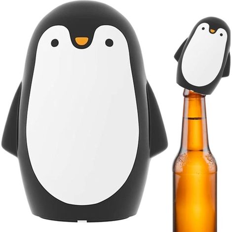 [NEVER USED] Push-type bottle opener - Magnetic bottle opener for soft drinks without damage, attractive beer and wine bottle opener, one-handed operation (1/4)