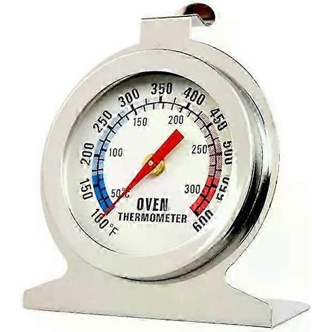 Thermomètre pour barbecue et fumoir en acier inoxydable, jauge de température 50-800 degrés Fahrenheit / 10-400 / 50-350 / 50-500 degrés Celsius, format : A7 (1/4)