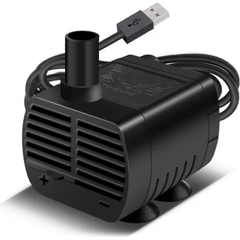Pompe à eau USB silencieuse, sans balais, noire (1/5)