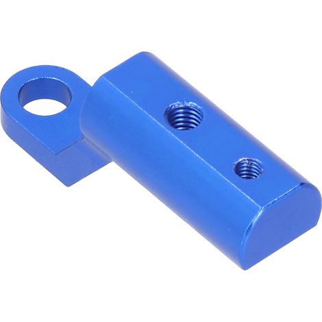 Rallonge de support de rétroviseur pour moto, en alliage d'aluminium, adaptée aux VTT électriques, bleue. (1/5)
