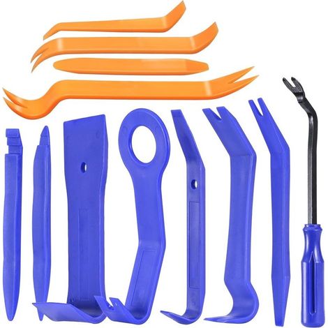 12 PCS en Outil de démontage de Voiture, Outils Demontage Garniture, Ensemble d'Outils d'enlèvement de Panneau de Porte Automatique, Outils de Suppression pour Voiture Porte Panneau Tableau de Bord (1/5)