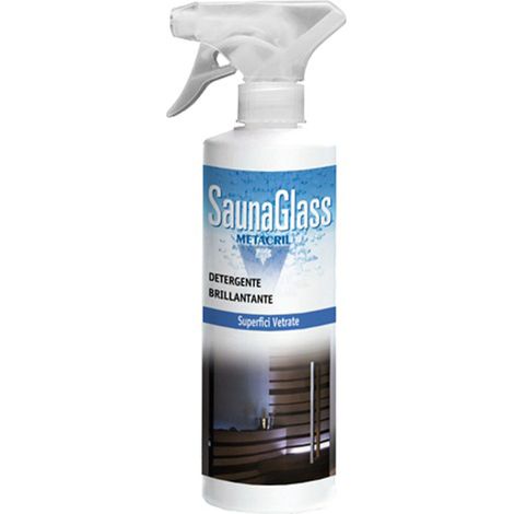 SaunaGlass - detergente e brillantante per vetri della sauna 500ml Metacril