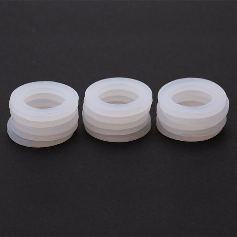 15 O-Ringe, flache Silikondichtungen für Warmwasserbereiter, Waschmaschinen, geschmacksneutral (3/4") (1/5)