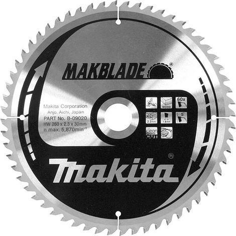 Lame scie circulaire bois Makita - 355 - 30 - 3 - Bois tendre/dur - Stratifié - Contreplaqué - Aggloméré - Z 40