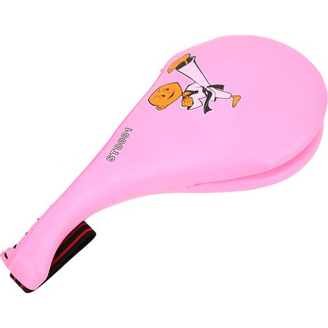 Cible d'entraînement de boxe, taekwondo, karaté, coups de pied et de poing, coussinet en mousse PU souple pour enfants (rose) (1/5)