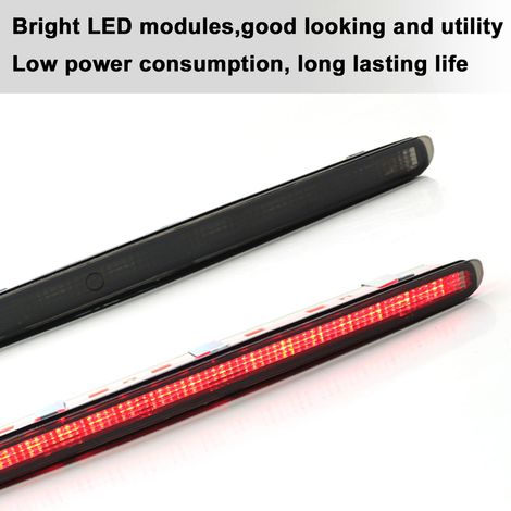 Terza luce di stop posteriore a LED nera di ricambio per Mercedes Benz Classe C W203 4 porte 2000-2007