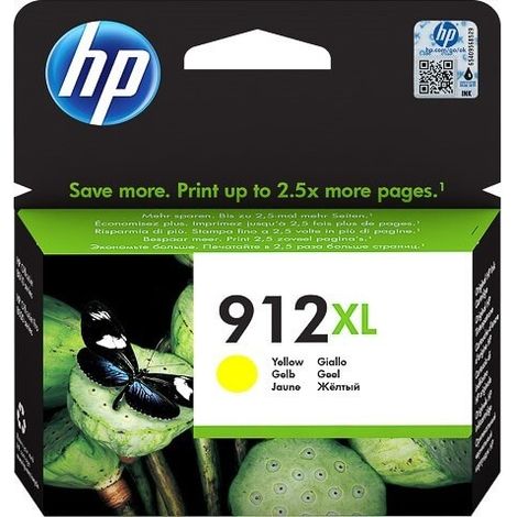 Cartouche d'encre HP 912XL (3YL83AE), jaune