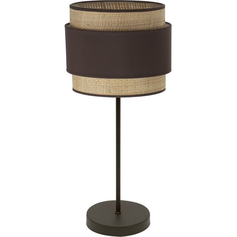 Sobremesa Alto Kandy 1xe27 Natural/marron 67x30x30 Cm