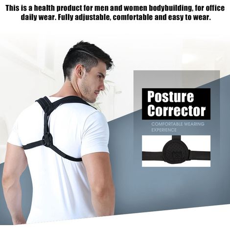 Gilet correcteur de posture ajustable avec ceinture de soutien dorsal (1/5)