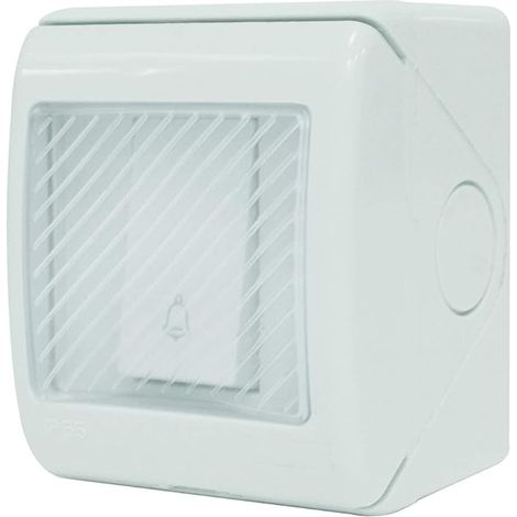 BRAVIX Interrupteur Exterieur - Poussoir Interrupteur - Interrupteur étanche - Bouton électrique étanche Bouton Poussoir étanche Pushbell