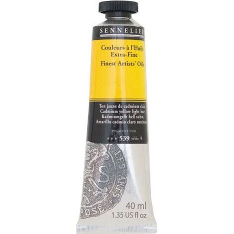 Couleurs à l'huile - Sennelier - Jaune Cadmium clair - 40ml - Peinture - Mixte