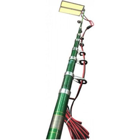 TRADE SHOP - Asta Estensibile Canna Da Pesca Pannello Luce Led Campeggio Illuminazione -