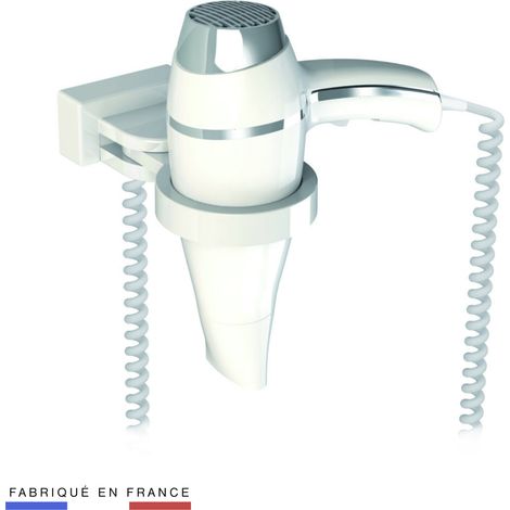 JVD - Sèche-Cheveux Alteo blanc + Support universel - Matériel professionnel