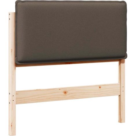 Maison Exclusive - Testiera imbottita Grigio Naturale e Chiaro 90 cm Pino massello