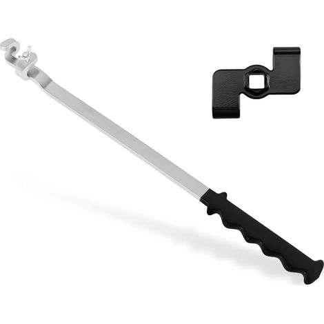 Schraubenschlüssel-Verlängerungswerkzeug 500mm Schlüsselverlängerung mit Extender Adapter Universal Verlängerungsschlüssel für Maximale Hebelwirkung (Schwarz Silber) (1/5)