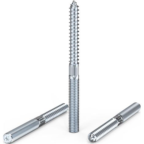 Lot de 5 vis à double filetage Torx TX25 M10 × 120 mm (1/5)