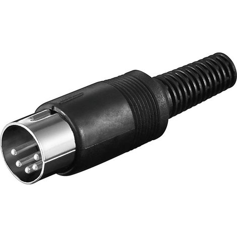 Conector DIN Macho 5Pin 45º (180º) Recto