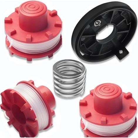 Bobine De Rechange - Tête De Débroussailleuse - Compatible Avec Coupe-Bordures Sans Fil Einhell Power X-Change - Lot De 2 Bobines + 1 Capuchon + 1 Tête (1/5)