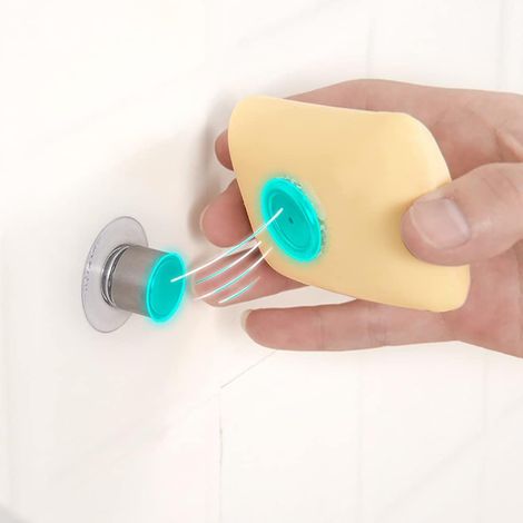 EMVANV Lot de 2 porte-savons magnétiques à ventouse - Distributeurs de savon à libération automatique pour salle de bain et cuisine (1/5)