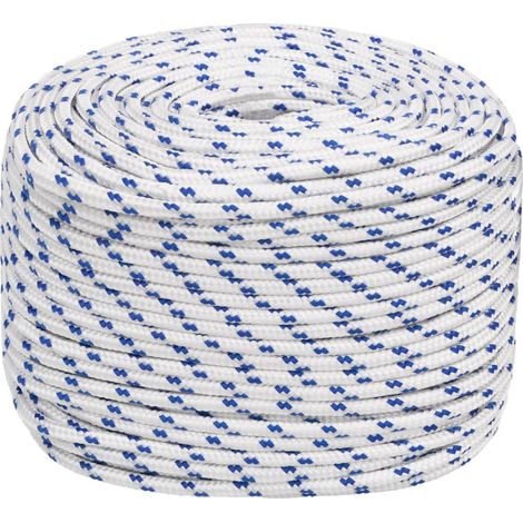 Corde de bateau, Corde de Chanvre, pour la Décoration, le Bricolage, le Jardinage Blanc 10 mm 25 m Polypropylène OIB3548E (1/5)