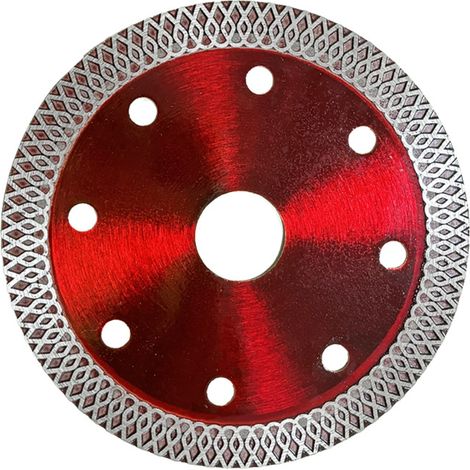 RHG Lame diamantée 125 mm pour coupe fine humide et sèche, disque de coupe diamant professionnel pour carrelage, granit, céramique, marbre, calcaire, carr