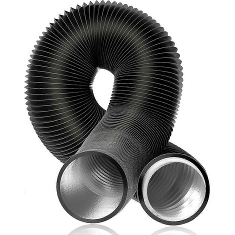 Tuyau de raccordement en aluminium, 150 mm, noir, pour la maintenance et le remplacement dans les systèmes mécaniques.-AquaForge (1/5)