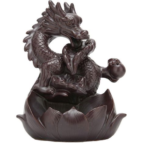Brûleur d'encens Dragon à reflux, porte-encens, artisanat, décoration intérieure, cadeau 2025 (1/5)