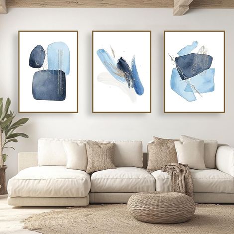 CCYKXALot de 3 posters sur toile, style bohème, modernes, décoration murale, pour salon, chambre à coucher, sans cadre(A,3x40x60cm) (1/5)