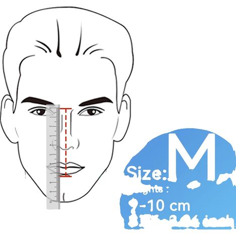 Vollgesichts-CPAP-Maske, ergonomisches Design, einfache Wartung, M (1/2)
